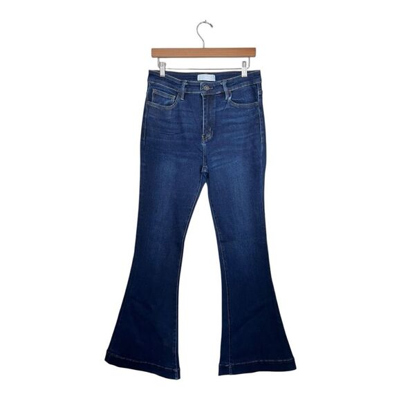VERVET | T5276 Stretch Flare Bell Bottom High Rise Denim Jeans 30 - Picture 1 of 8